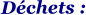 Déchets :